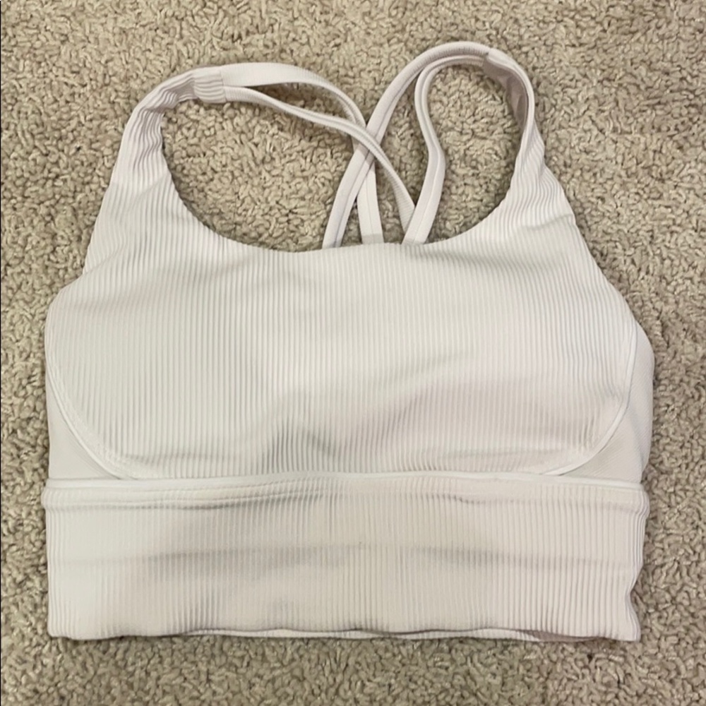 LULULEMON white energy bra